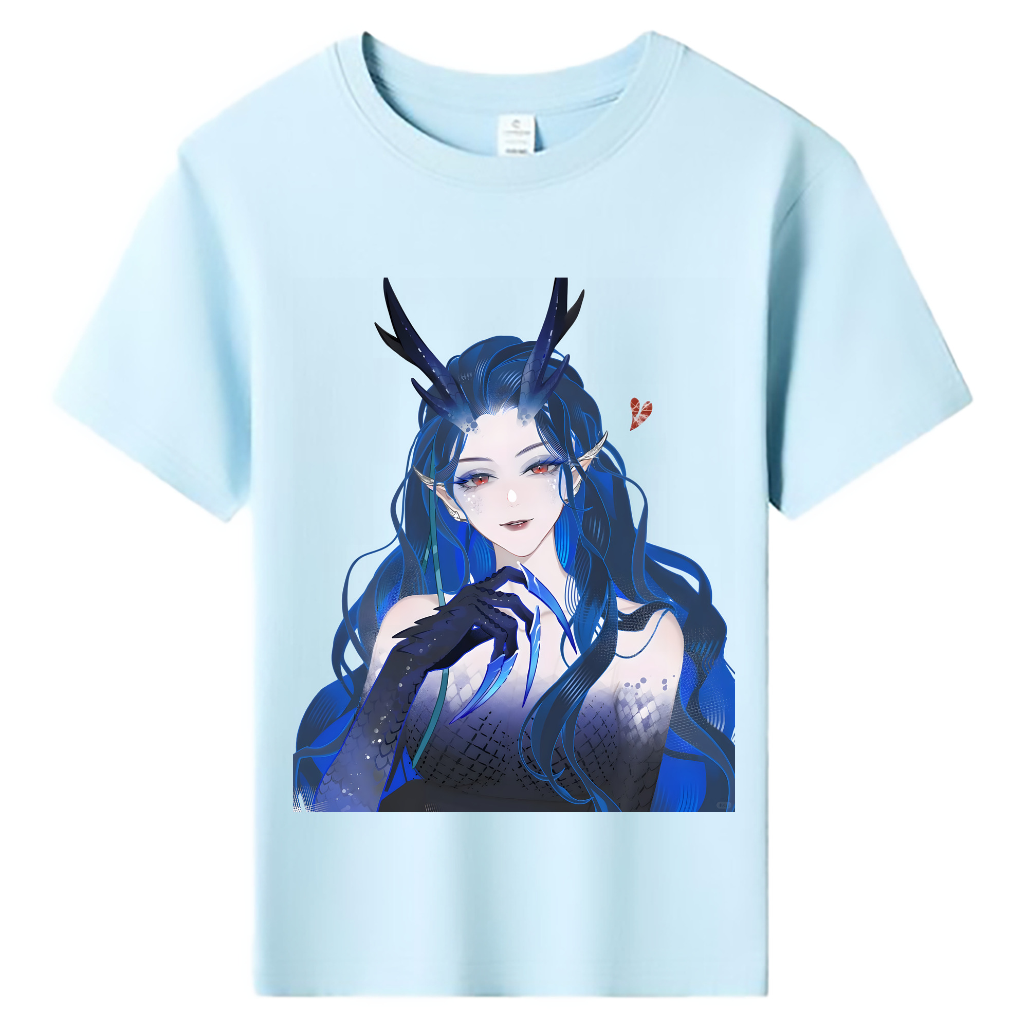 （画像用） Ne Zha 2 ナタ 魔童の大暴れ 綿100％キッズTシャツ（フロントプリント）